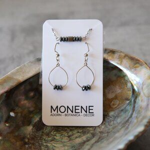 Hematite and Silver Jewelry Set